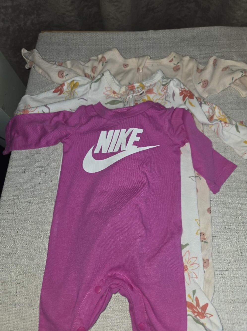 Nike Baby Pink One-Piece Romper